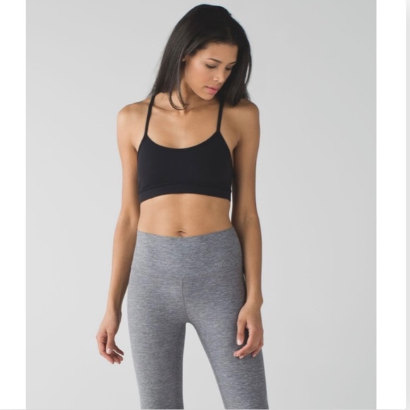Lululemon Flow Y Bra in Black Size 6 - Picture 4 of 6